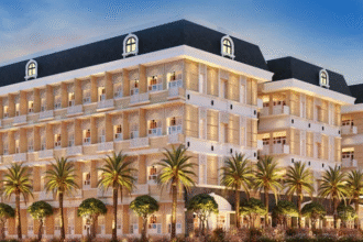 Ilustrasi bangunan properti dan hotel mewah PT Diamond Citra Propertindo Tbk DADA.