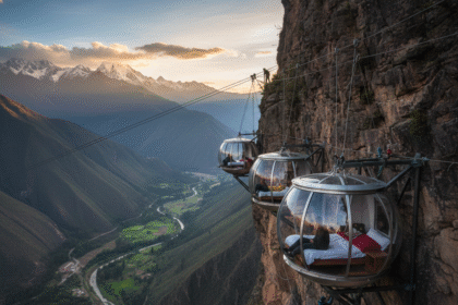 Menginap di Ujung Adrenalin: Sky Lodge Pods Peru yang Menggantung di Tebing Andes gemini generated image o9ct1ko9ct1ko9ct